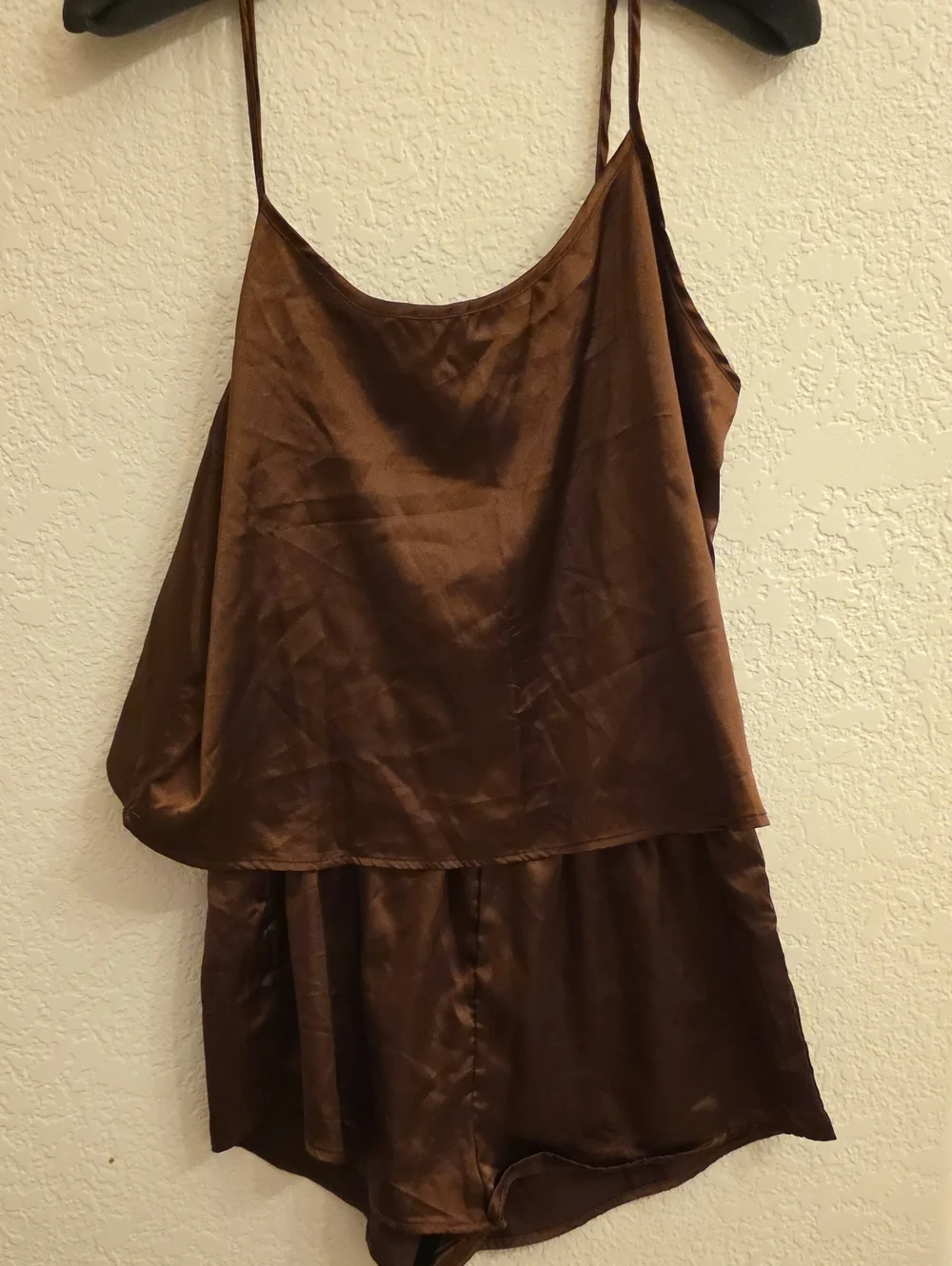 Brown Satin Cami & Short Sleep Set - Women Intimates